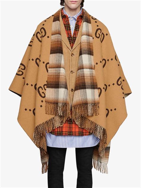 gucci gg cape|Gucci poncho women's.